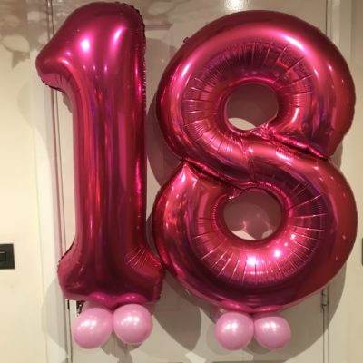 Number balloons