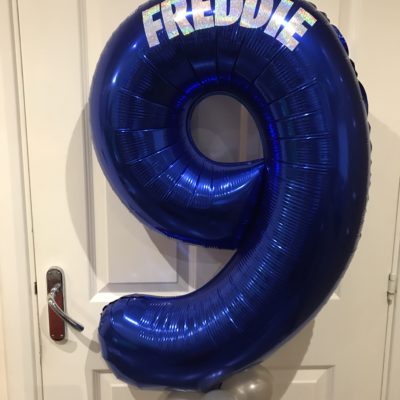 Personalised number balloon