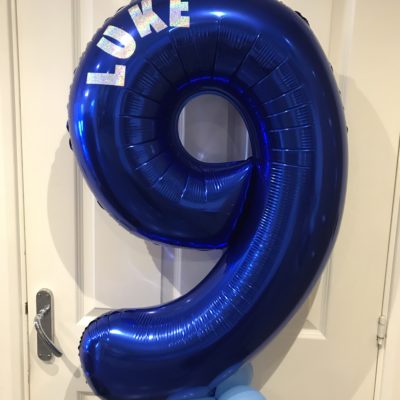 Personalised number balloon