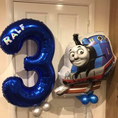 Personalised number balloon