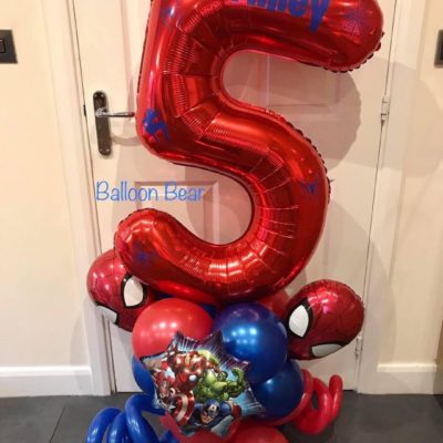 Avengers personalised number balloons