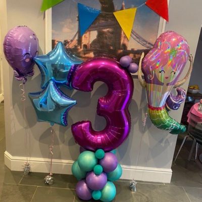 Mermaid Birthday balloons