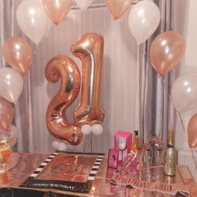 21st Birthday Balloon Arch